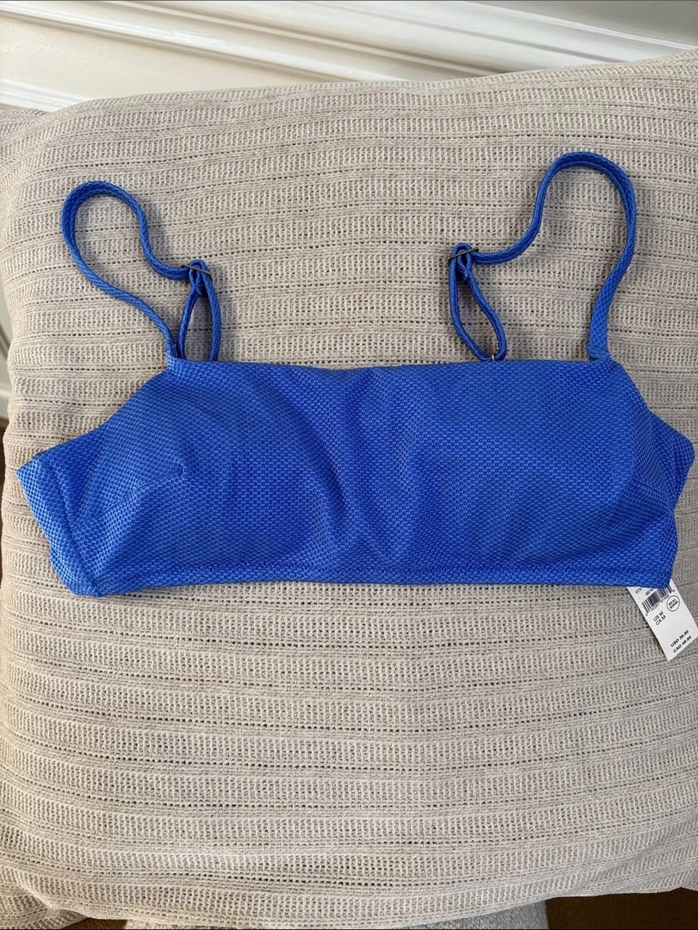 Aerie Shine Pique Scoop Bikini Top